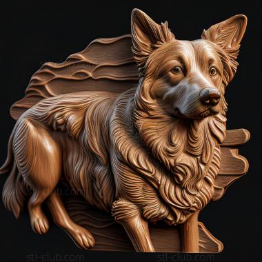 3D model st Australian short tailed shepherd dog (STL)